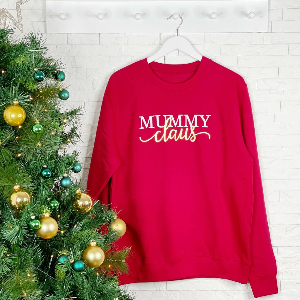 Mummy Claus Personalised Christmas Jumper