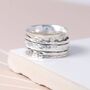 Personalised Wide Sterling Silver Spinner Ring, thumbnail 4 of 12