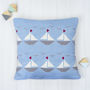 Personalised Knitted Boats Cushion, thumbnail 1 of 4