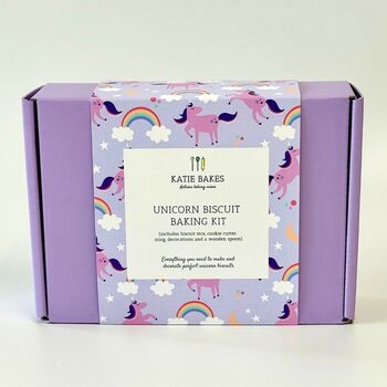 Unicorn Biscuit Baking Kit Gift Box, 7 of 8