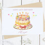 Personalised 60th Birthday Cake Card, thumbnail 2 of 2