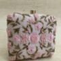 Pink Square Floral Clutch Bag, thumbnail 1 of 6