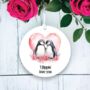 Personalised Penguin Valentine's Couple Gift B, thumbnail 1 of 2