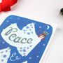 Peace And Joy Angels Christmas Card, thumbnail 4 of 5