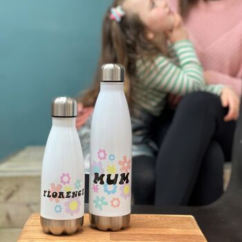 'Mummy And Me' Floral Thermal Water Bottle's Set, 2 of 6