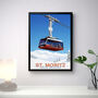 St. Moritz Ski Resort Poster, thumbnail 3 of 6