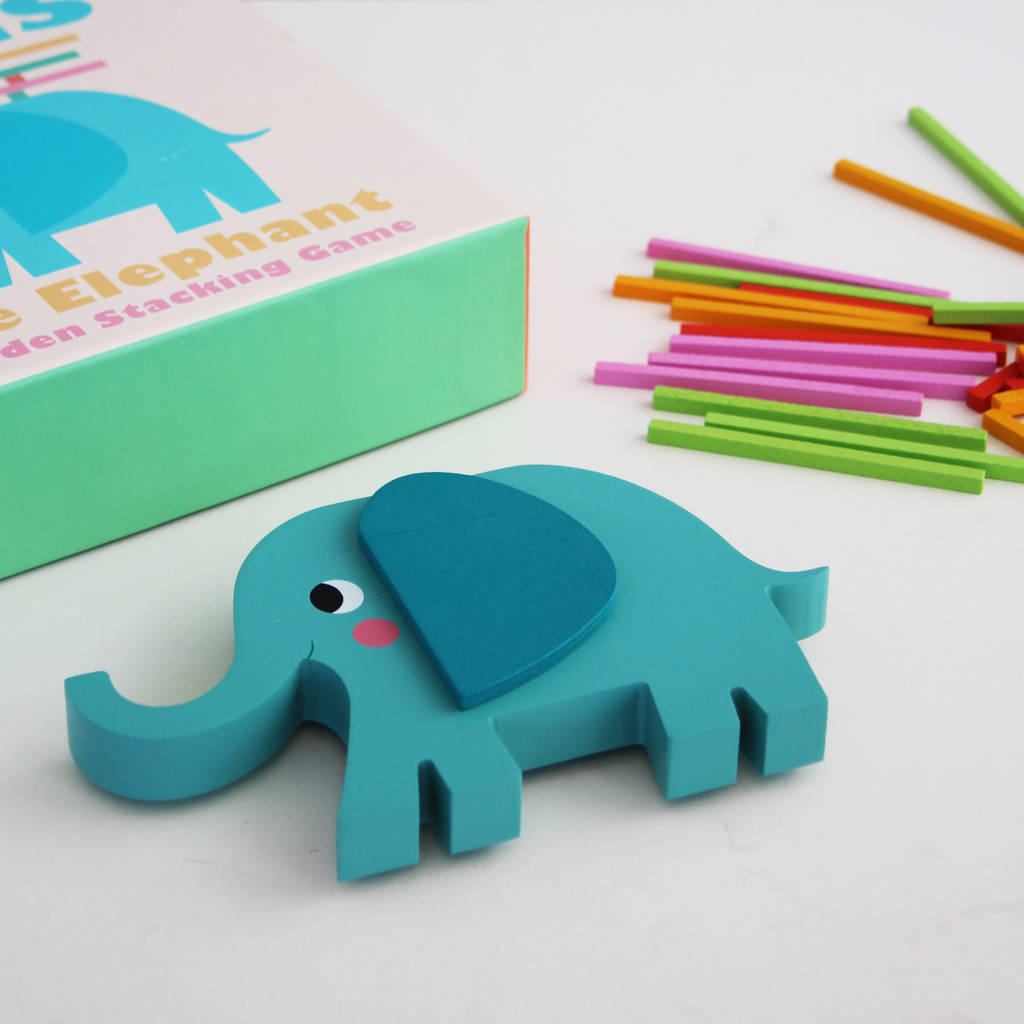 Wooden Elephant Stacking Game By Posh Totty Designs Interiors