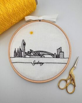Sydney Skyline Beginners Embroidery Kit, 4 of 11