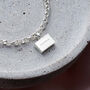 Personalised Sterling Silver Chunky Tag Bracelet, thumbnail 4 of 8