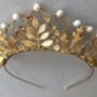The Agatha Crown Oak Leaf Pearl Tiara, thumbnail 6 of 12