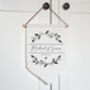 Personalised Hanging Linen Flag, thumbnail 3 of 4