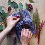 Reusable Organic Cotton Gift Wrap 'Crossweave’, thumbnail 6 of 11