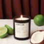 Coconut And Lime Scented Candle | Summer Soy Candle, thumbnail 1 of 2