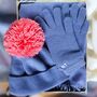 Cashmere Gloves, Hat And Scarf Personalised Gift Set, thumbnail 5 of 10