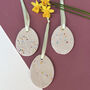 Set Of Three Floral Ceramic Decorations, thumbnail 7 of 8