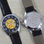 Engraved Mechanical Wrist Watch, thumbnail 3 of 4