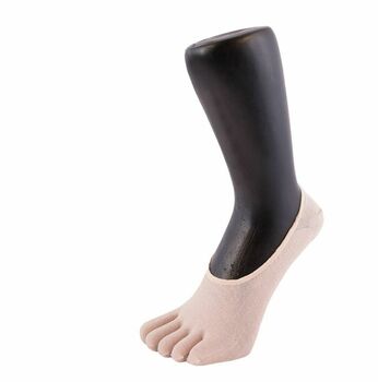 Essential Silk Foot Cover Toe Socks, 2 of 2