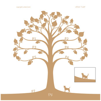 Personalised Floating Traditional Family Tree Papercut, 4 of 5