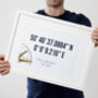 Framed Personalised Gold Foil Coordinates Print, thumbnail 1 of 2