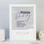 Things We Love About Daddy Fathers Day Print, thumbnail 1 of 2