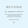 November Birthstone Blue Topaz Gold Plated Necklace, thumbnail 9 of 12
