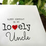 Personalised Birthday Card For Special Uncle, Handmade Card, thumbnail 3 of 4