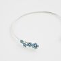 Forget Me Not Silver Bangle, thumbnail 3 of 6