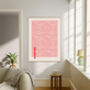 Japanese Pink Wave Art Print, thumbnail 2 of 5
