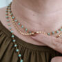 Beaded Three Layered Necklace Set, thumbnail 3 of 5