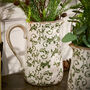 Irina Green Botanical Pitcher Jug Vase, thumbnail 2 of 8