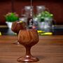 Wooden Wine Glasses Set Of Two, thumbnail 2 of 4
