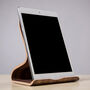Desktop Wood Stand Holder Dock For Tablet, thumbnail 1 of 4
