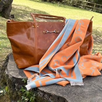 Equestrian Leather Tote Bag, 2 of 12