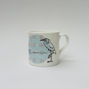 Heron Song Bone China Mug, 3 of 9
