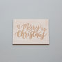 Merry Christmas Wooden Card, thumbnail 2 of 4