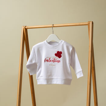 Personalised Our Little Valentine Kids Sweatshirt, 2 of 6