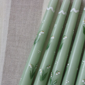 Hand Painted Snow Drop Candles, 5 of 5