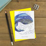 'Bon Voyage' Whale Greetings Card, thumbnail 1 of 5