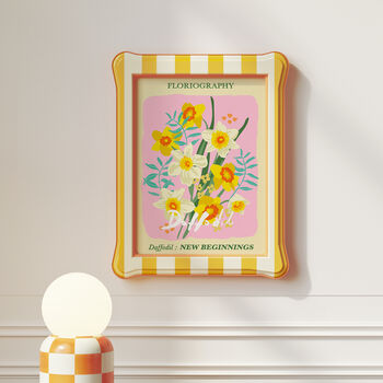 Daffodil Flower Print For New Beginnings, 2 of 7