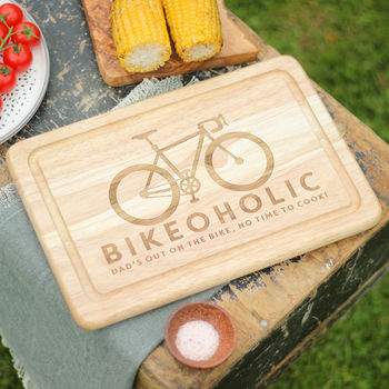 Personalised Bike Chopping Board Gift For New Home, 2 of 4