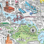 Berlin Illustrated Map Print, thumbnail 4 of 5