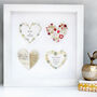 Personalised Ruby Anniversary Four Hearts, thumbnail 1 of 6