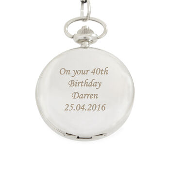 Personalised Pocket Fob Watch, 9 of 12