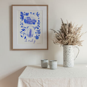 Scenes Of Italy Blue Tile Inspired Travel Print, 11 of 11