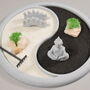 Yin And Yang Japanese Zen Garden Full Kit With Decor Meditation, thumbnail 4 of 11