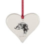 Best Friend Hanging Dog Heart Decoration, thumbnail 2 of 3