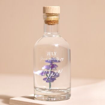 Personalised 20cl Birth Flower Gin, 4 of 7