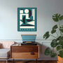 Bauhaus Mid Century Art Print, thumbnail 2 of 3