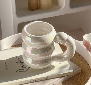 Bubble Ceramic Tea Coffee Mug Cup, 5 of 5