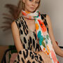 Watercolour Meadow Floral Printed Scarf, thumbnail 2 of 8